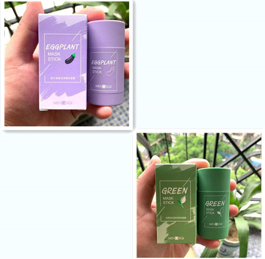 มาสก์ดินชาเขียว & มะเขือม่วง | Green Tea & Eggplant Deep Cleansing Clay Mask