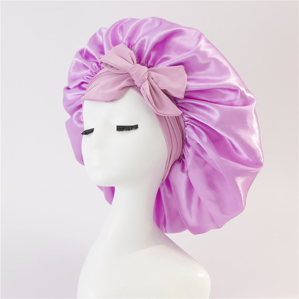 หมวกนอนซาติน | Silk Satin Sleep Bonnet