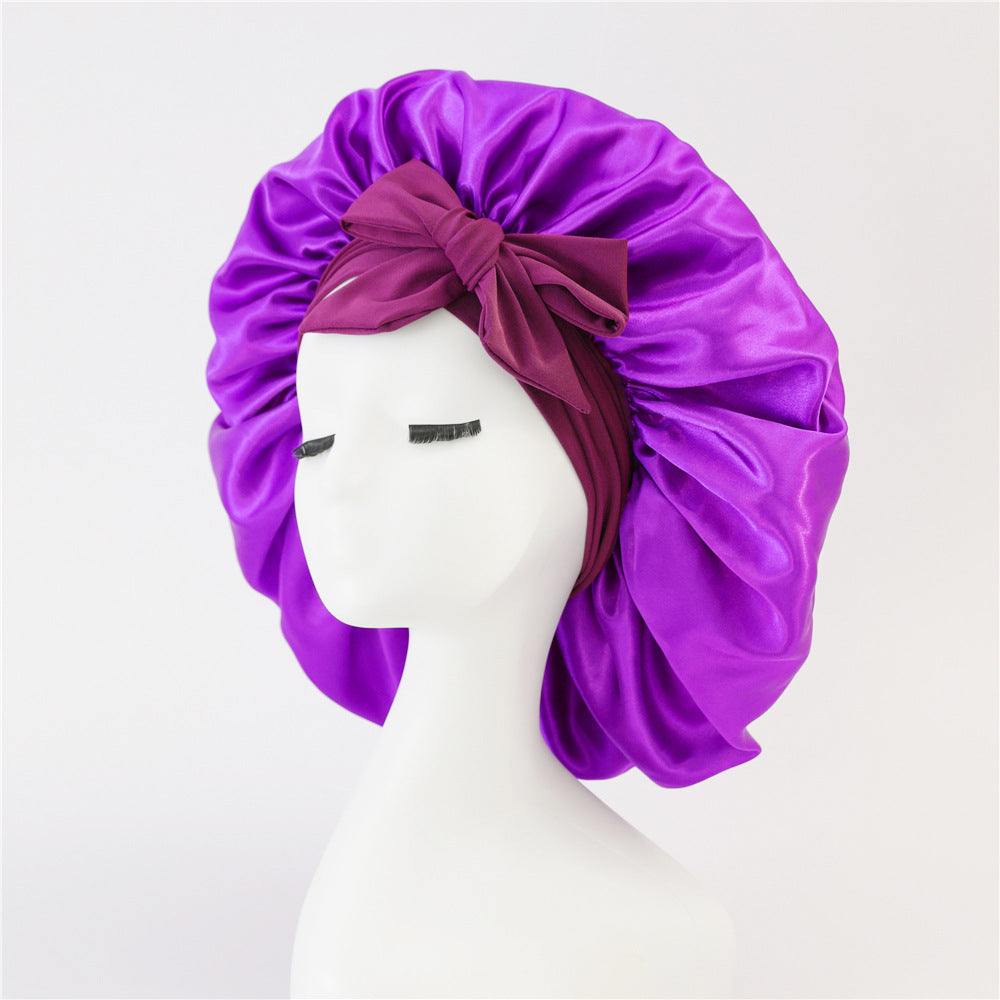 หมวกนอนซาติน | Silk Satin Sleep Bonnet