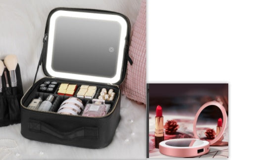 กระเป๋าเครื่องสำอาง LED อัจฉริยะพร้อมกระจก | Smart LED Cosmetic Case with Mirror