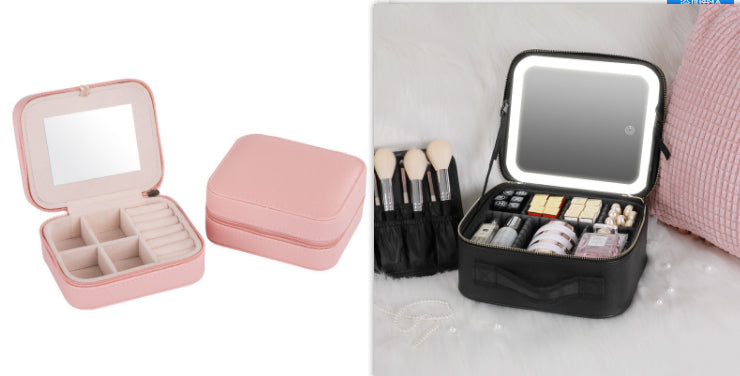 กระเป๋าเครื่องสำอาง LED อัจฉริยะพร้อมกระจก | Smart LED Cosmetic Case with Mirror