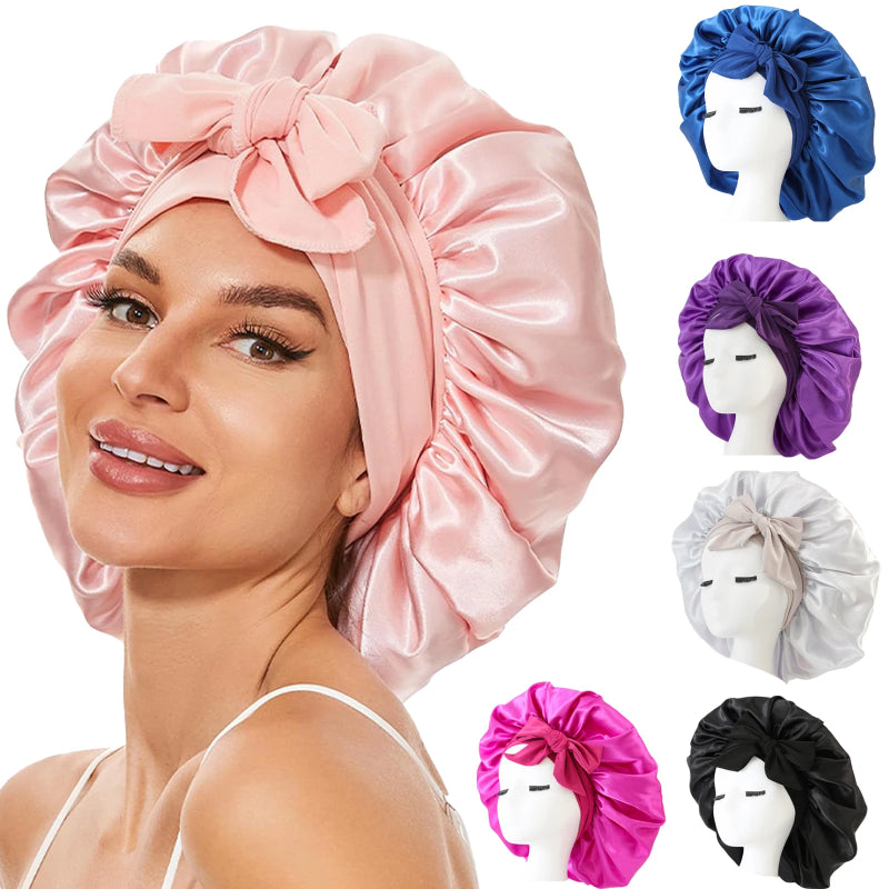 หมวกนอนซาติน | Silk Satin Sleep Bonnet