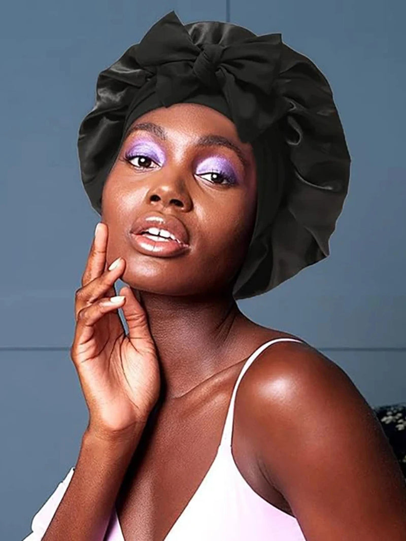 หมวกนอนซาติน | Silk Satin Sleep Bonnet