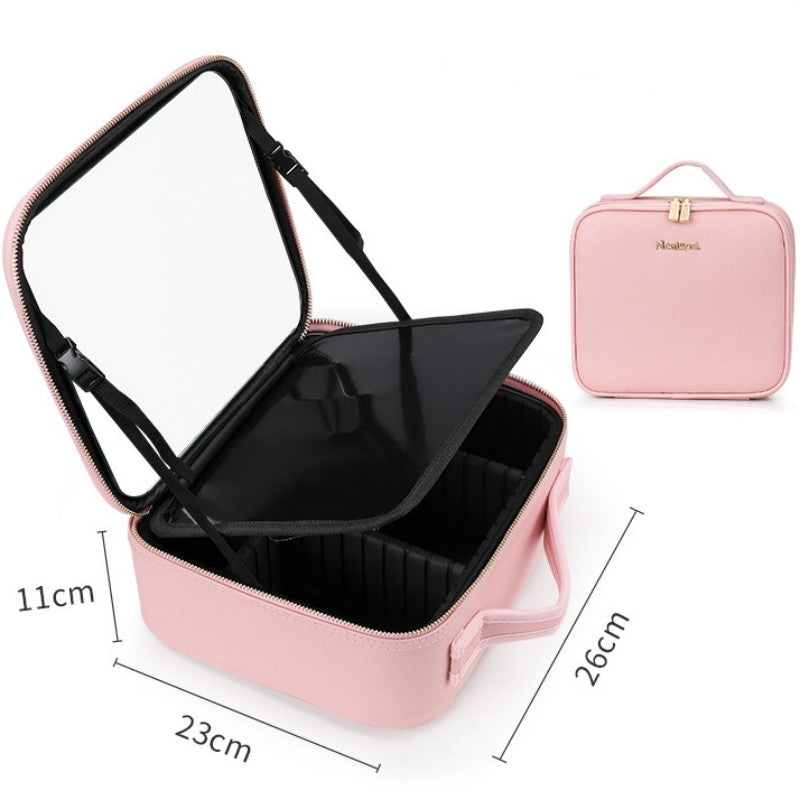 กระเป๋าเครื่องสำอาง LED อัจฉริยะพร้อมกระจก | Smart LED Cosmetic Case with Mirror